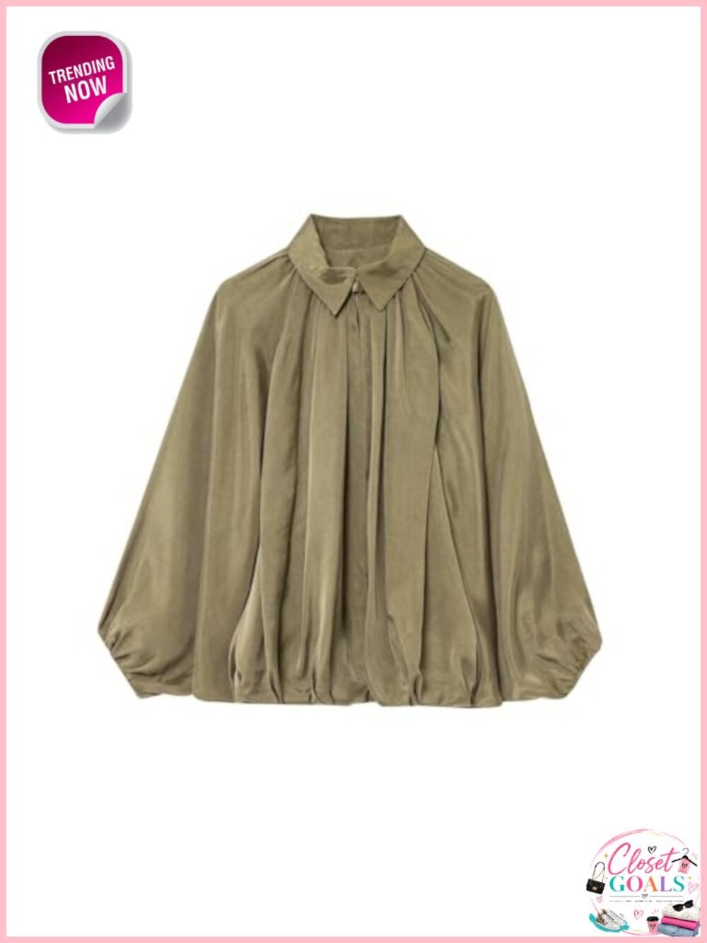 Women's Cropped Bomber Jacket Pleated Zip Lightweight Casual Coat